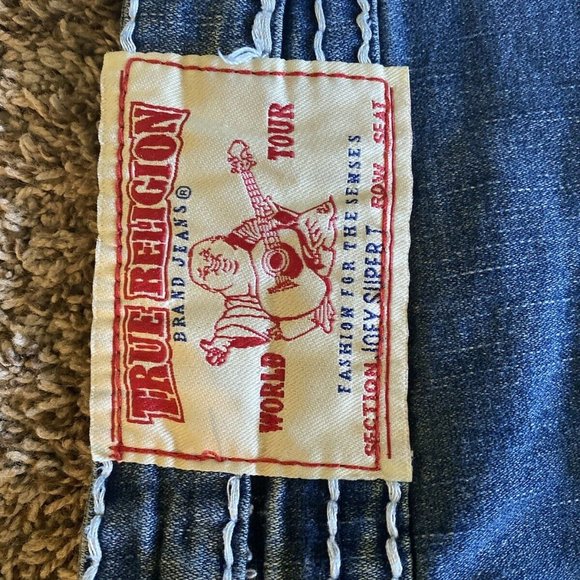 True Religion Joey Super T Jeans Womens 30 Blue Denim,authentic. World Tour - Picture 4 of 7